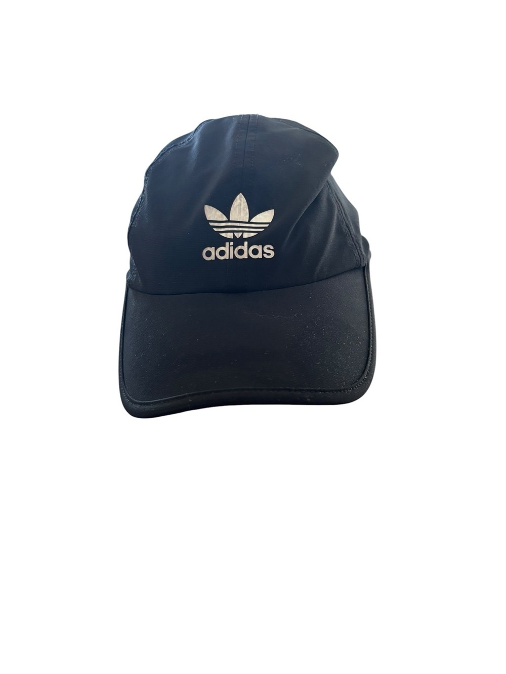 Adidas UniSex Originals Flatbrim Cap Hat 3 Stripe Logo Black White Adjustable OS